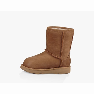 Botas UGG Classic II Short Waterproof Criança Marrom | PT-QFJHU